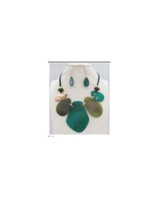 YNE4900 GN NECKLACE SET