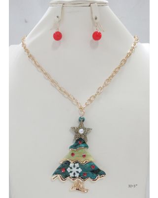 YNE5140G G XMAS TREE LONG NK SET 32"+3