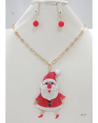 YNE5143G G SANTA  LONG NK SET 32"+3