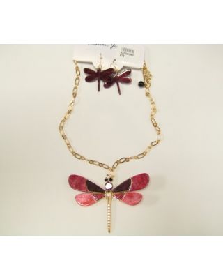 YNE5172 RD NECKLACE SET