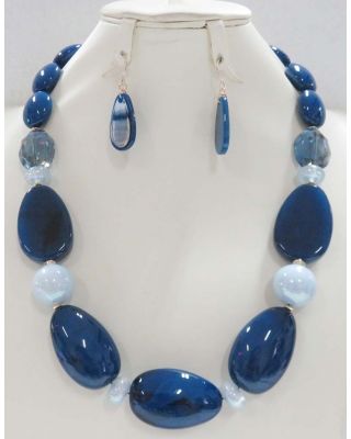 YNE5182 BL NECKLACE SET