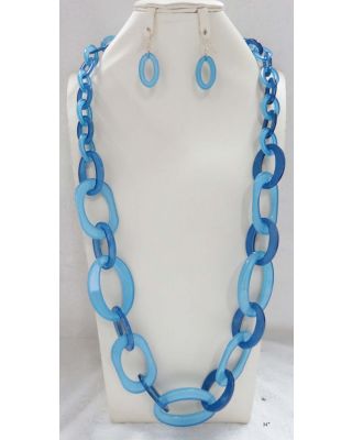 YNE5183 BL NECKLACE SET