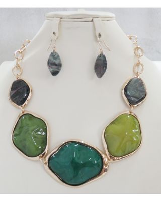 YNE5198GN NECKLACE SET