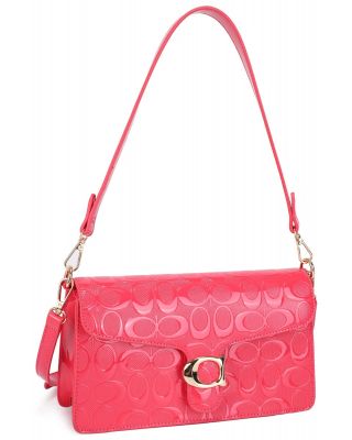 ZM-20723A FU PATENT CROSSBODY BAG