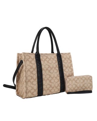 ZW-31563 BK/TP MONOGLAM 2PC SETS